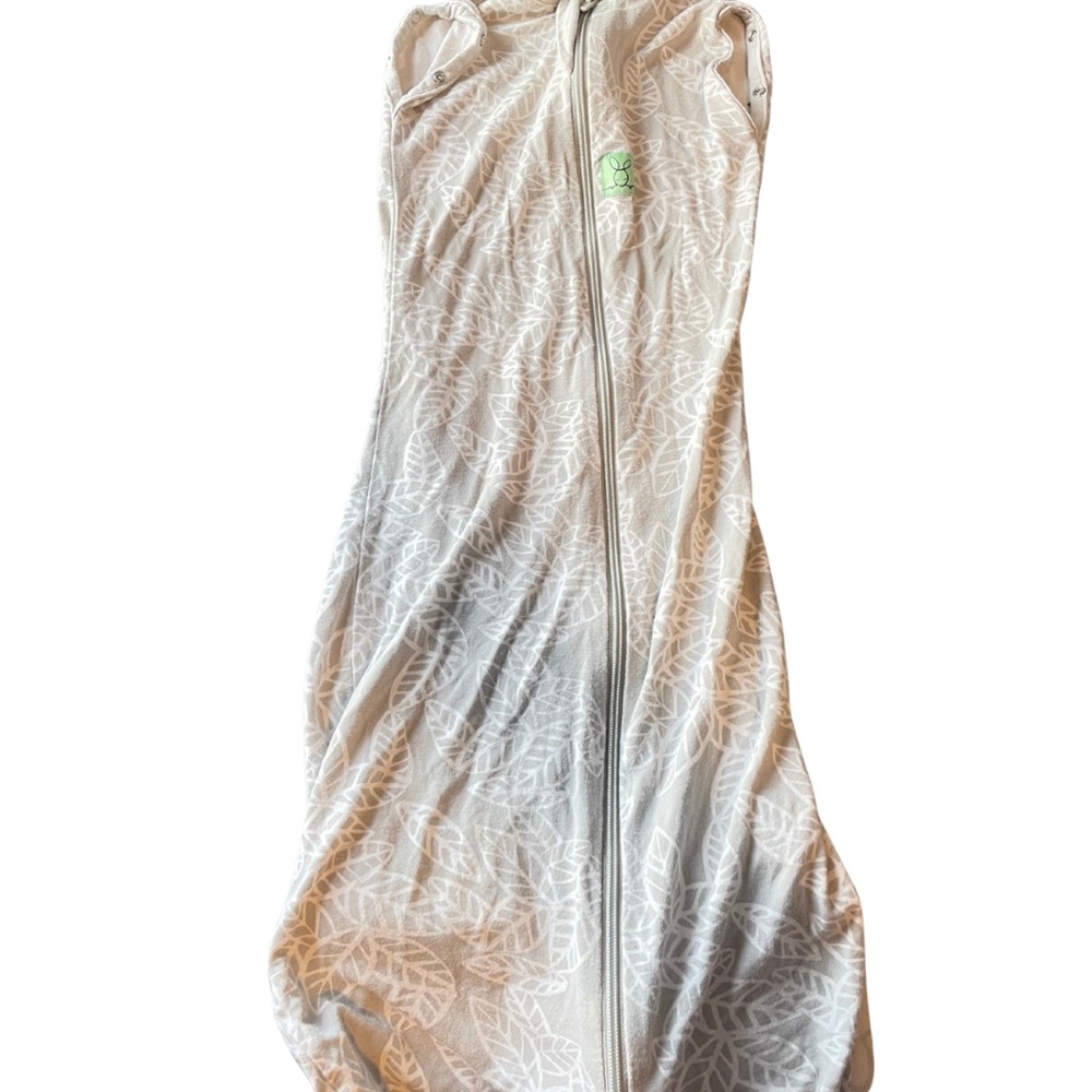 Ergo pouch bamboo White Leaf Patterned sleep sack
